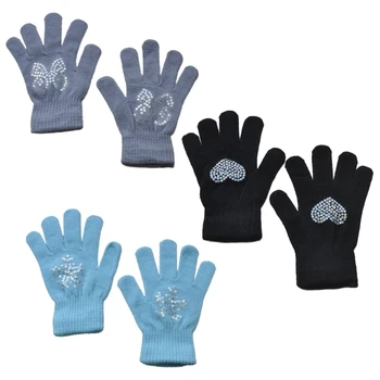 Детски ръкавици за момчета 4-12 години, Зимни плетени калъф за Ръкавици, Меки Топли Детски Ръкавици