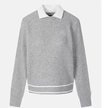Дизайн дебели пуловери за голф Есен / зима 2023 Показва фините извивки на печено тесто, дрехи за голф