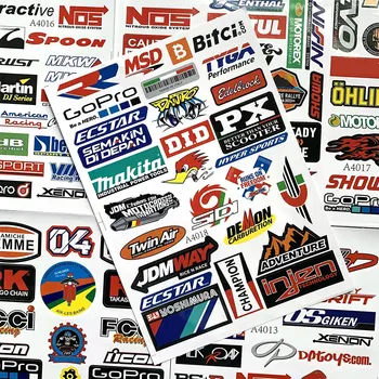 Етикети към мотоциклетное крило и каросерия мотошлема Аксесоари за автомобилни стикери Логото на спонсор на състезателни ATV за KTM Honda Triumph Aprilia