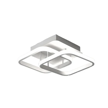 Акрилна полилей в скандинавски стил, 1 бр., модерен бял тавана лампа, желязо + силикон за спалня, кухня, коридор, ресторант