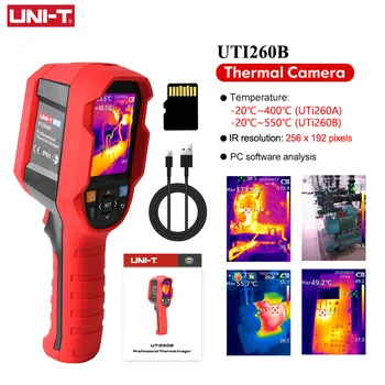 Строителен тепловизор UNI T UTI260B Инфрачервена термични камера 256x196 пиксела за ремонт на топло пол Измервателни инструменти