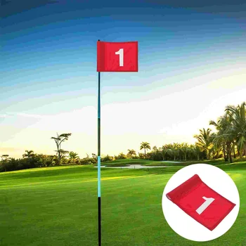 Стика за отметка за голф 25 см, чаша за отметка за голф Yard Pro, Подвижна чаша за дупки за голф и флаг, квадратчетата за ориентация на тренировъчното игрище.