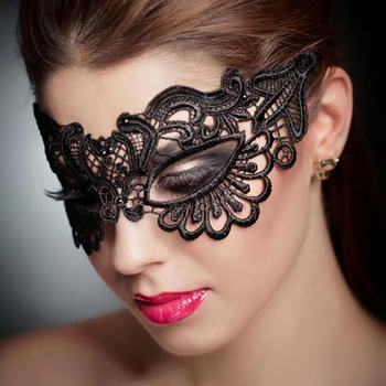 Лейси маска Black Queen С бродерии и апликации, Карнавальная Маска за парти, Дамски Аксесоари, Сватбена Маска, Маскарадная Маска за Хелоуин