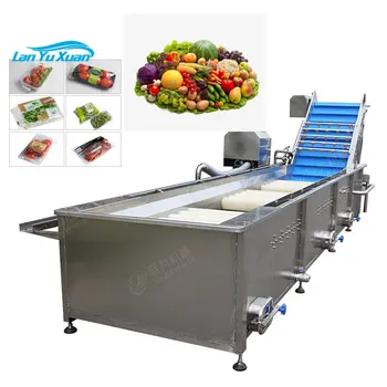 Търговско-Индустриална машина за миене на плодове с мехурчета, авокадо, манго, зеленчуци и картофи
