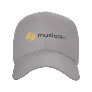 Musicoin (МУЗИКА) Деним шапка с логото на най-високо качество, бейзболна шапка, вязаная капачка