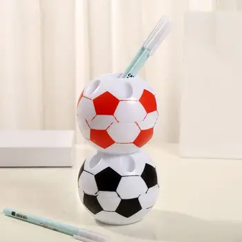 Преносим Прекрасен Хубава писалка Притежател Модерен през Цялата Творчески Органайзер за химикалки във формата на футболна топка Канцелярский контейнер