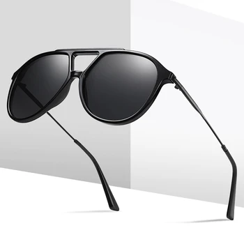 MAXJULI Мъжки Класически Пилотните Поляризирани Слънчеви Очила В По-Лека Рамка с 100% Защита От ултравиолетови лъчи За Шофиране Очила Gafas de sol 8062