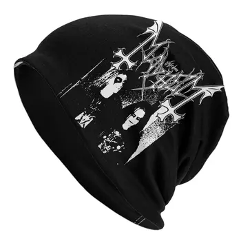 Мъжки хеви метал музика Mayhem Band, стоки за плетене на шапки за еднократна употреба с припокриване, прахозащитен crochet-шапки с двойно предназначение
