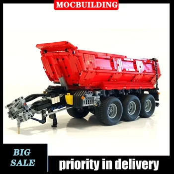 MOC City Technology Трактор-камион с ремарке Модел градивен Превозно средство, Играчка за момче, Подарък за рожден Ден