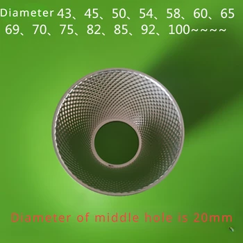 Диаметър на 40-70 mm Оптичен рефлектор Параболични рефлектор COB Отразяваща чаша източник на светлина led лампа Отразяваща купата