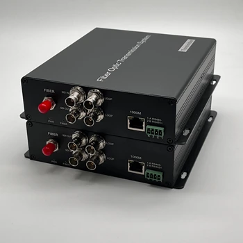 Пълното 1-канален видео 3GSDI в реално време с петлевым Изход + Препратки данни RS485 + Оптичен конвертор Ethernet